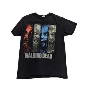 2014 The Walking Dead Black Graphic T Shirt Unisex Size M Vintage